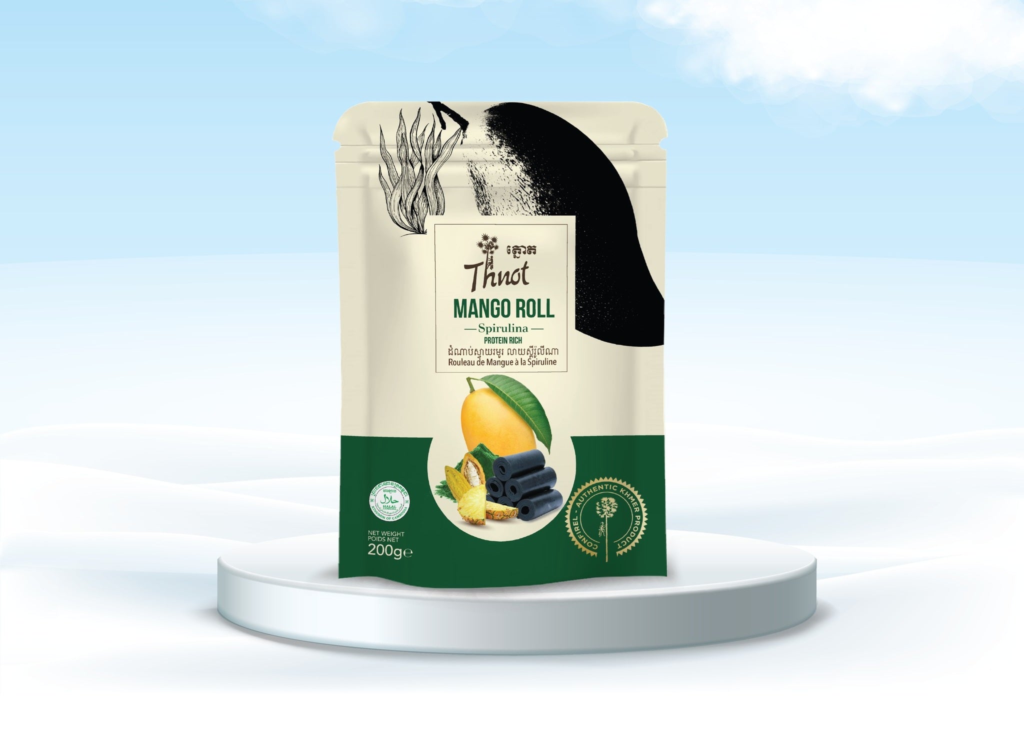 THNOT MANGO ROLL SPIRULINA PROTEIN RICH 200G
